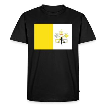 Drapeau officiel de la Cité du Vatican Fierté du pays du Vatican - T-shirt Premium bio Homme - noir - Devant - Nico (187cm)