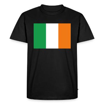 Drapeau officiel de l’Irlande Irish Country Pride - T-shirt Premium bio Homme - noir - Devant - Nico (187cm)