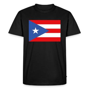 Officiel Portoricains Flag Ricans Country Pride - T-shirt Premium bio Homme - noir - Devant - Nico (187cm)