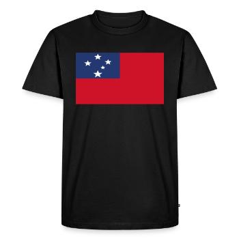Drapeau officiel samoa Samoa Nation Pride - T-shirt Premium bio Homme - noir - Devant - Nico (187cm)