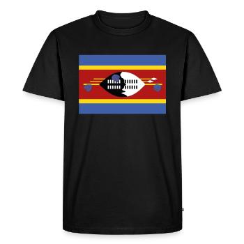 Drapeau officiel du Swaziland Swazi Country Pride - T-shirt Premium bio Homme - noir - Devant - Nico (187cm)