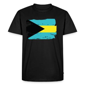Drapeau officiel des Bahamas Bahamian Country Pride - T-shirt Premium bio Homme - noir - Devant - Nico (187cm)