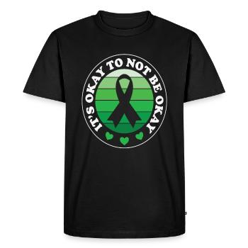 Its Okay To Not be Okay Mental Health Matters - Men's Premium Organic T-Shirt - black - Front - Nico (187cm)