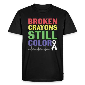 Break The Stigma Talk About Mental Health - Men's Premium Organic T-Shirt - black - Front - Nico (187cm)
