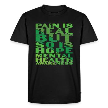 Broken Crayons Still Color Mental Health Support - Men's Premium Organic T-Shirt - black - Front - Nico (187cm)