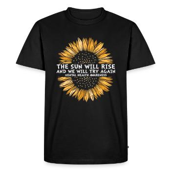 I Have Time Listen Your Life Matters Mental - Men's Premium Organic T-Shirt - black - Front - Nico (187cm)