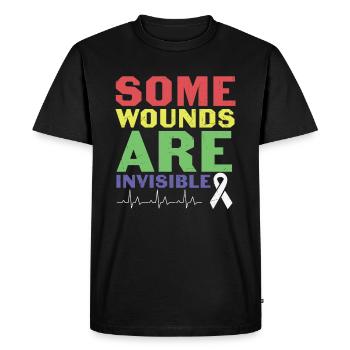 Not Every Disability Is Visible Mental Health - Men's Premium Organic T-Shirt - black - Front - Nico (187cm)