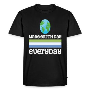 Faites des citations quotidiennes du Jour de la Terre - T-shirt Premium bio Homme - noir - Devant - Nico (187cm)