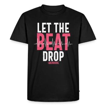 Laissez tomber le rythme Citations d’adénosine - T-shirt Premium bio Homme - noir - Devant - Nico (187cm)