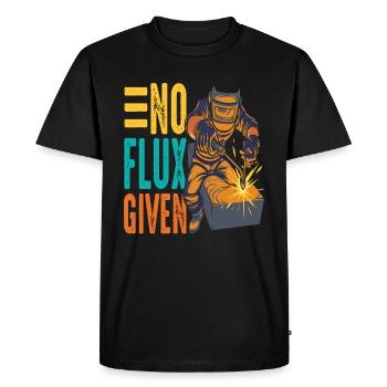 No Flux Given Welding Retro - Men's Premium Organic T-Shirt - black - Front - Nico (187cm)