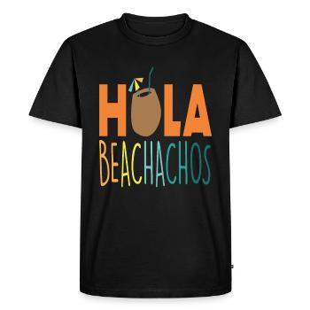 Hola Beachachos Beach Citations - T-shirt Premium bio Homme - noir - Devant - Nico (187cm)
