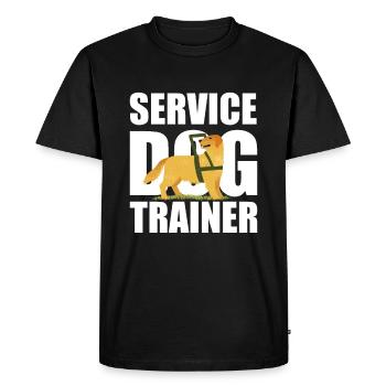 Dresseur de chiens Dresseur de chiens - T-shirt Premium bio Homme - noir - Devant - Nico (187cm)