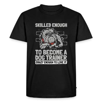 Dresseur de chiens Dresseur de chiens - T-shirt Premium bio Homme - noir - Devant - Nico (187cm)