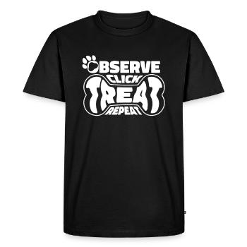 Dresseur de chiens Dresseur de chiens - T-shirt Premium bio Homme - noir - Devant - Nico (187cm)