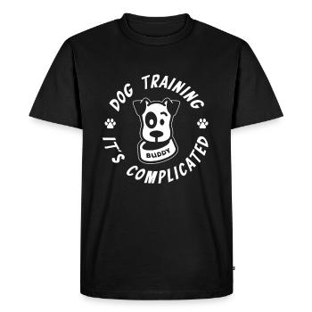 Dresseur de chiens Dresseur de chiens - T-shirt Premium bio Homme - noir - Devant - Nico (187cm)