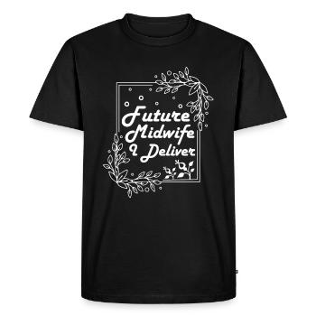 Sage-femme Futur sage-femme - T-shirt Premium bio Homme - noir - Devant - Nico (187cm)