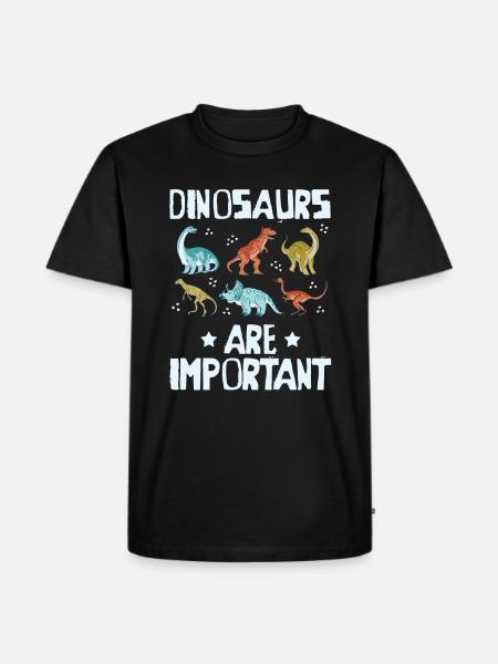 Dinosaur - Men's Premium Organic T-Shirt - black
