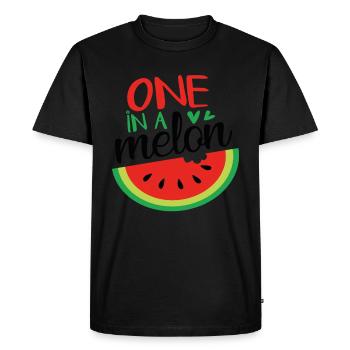 One In A Melon Summer Quotes - Men's Premium Organic T-Shirt - black - Front - Nico (187cm)