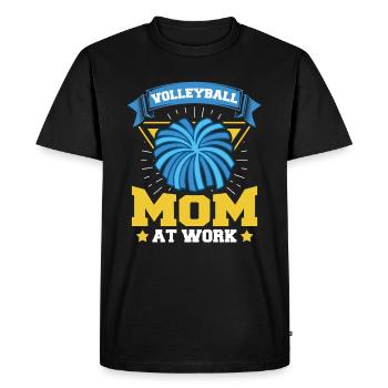 Volleyball Volleyball Joueur Volleyball Mère Volleyball Maman - T-shirt Premium bio Homme - noir - Devant - Nico (187cm)