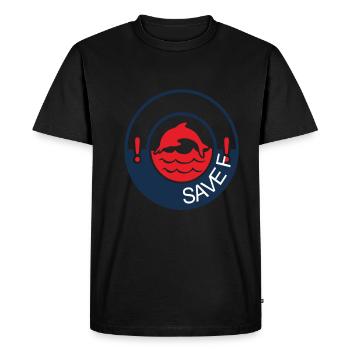 Save The Aquatic Life Sea Protection Support - T-shirt Premium bio Homme - noir - Devant - Nico (187cm)