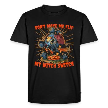 Halloween Witch - Men's Premium Organic T-Shirt - black - Front - Nico (187cm)