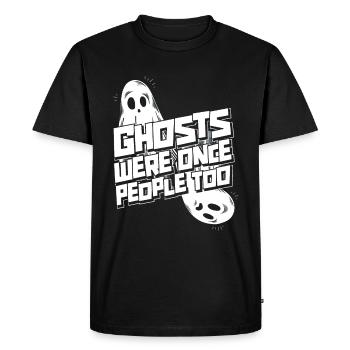 Halloween Funny Ghosts - Men's Premium Organic T-Shirt - black - Front - Nico (187cm)
