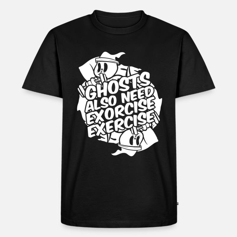 Halloween Komisch - Männer Premium Bio T-Shirt - Schwarz