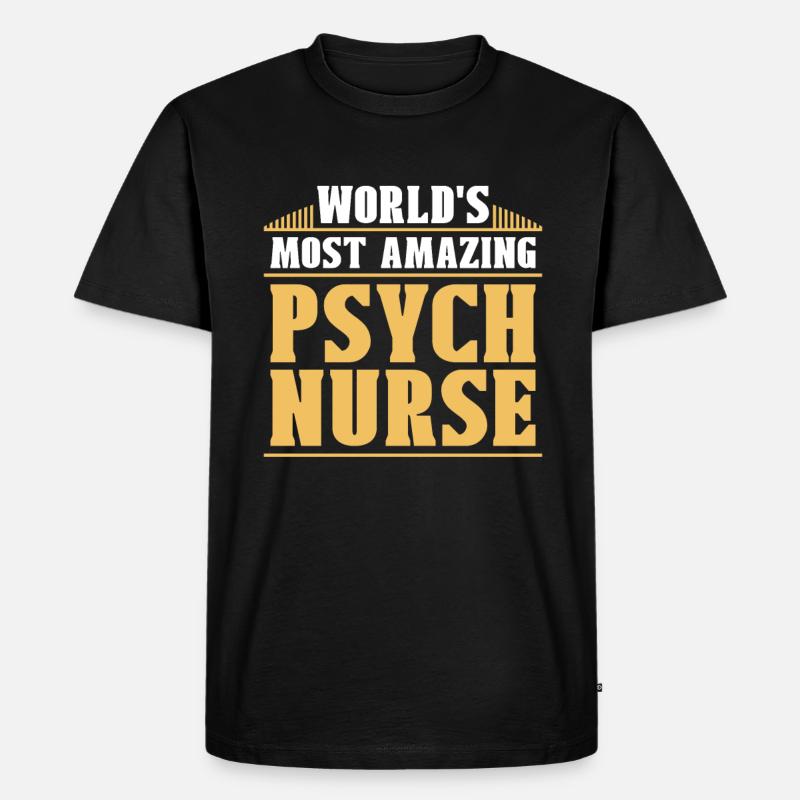 Krankenschwester - Männer Premium Bio T-Shirt - Schwarz