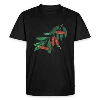 Corn Dog Corndog Branche - T-shirt Premium bio Homme - noir - Devant - Nico (187cm)