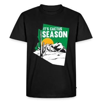 Cactus Garden Cactus - T-shirt Premium bio Homme - noir - Devant - Nico (187cm)