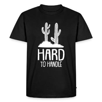 Cactus Jardin Cactus - T-shirt Premium bio Homme - noir - Devant - Nico (187cm)