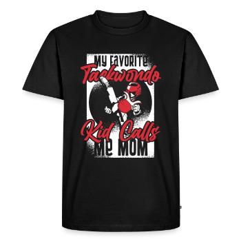 Taekwondo Mama - Men's Premium Organic T-Shirt - black - Front - Nico (187cm)