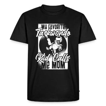 Taekwondo Mama - T-shirt Premium bio Homme - noir - Devant - Nico (187cm)