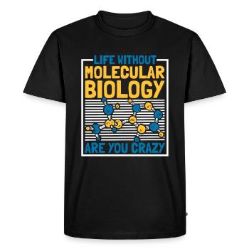 Biology Biologist Lustig Molecular Biologist - Men's Premium Organic T-Shirt - black - Front - Nico (187cm)