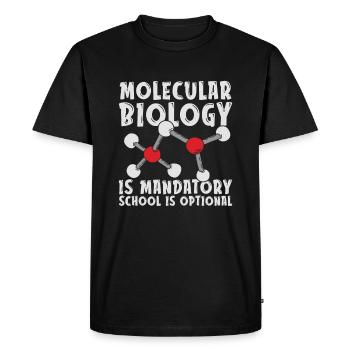 Biology Biologist School Molecular Biologist - Men's Premium Organic T-Shirt - black - Front - Nico (187cm)
