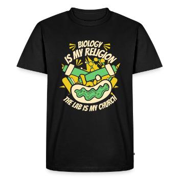 Biology Biologist Laboratory Molecular Biologist - Men's Premium Organic T-Shirt - black - Front - Nico (187cm)