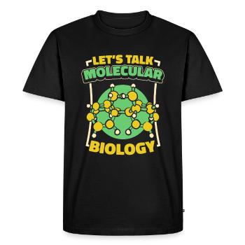 Biology Biologist Molecules Molecular Biologist - Men's Premium Organic T-Shirt - black - Front - Nico (187cm)