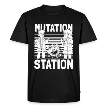 Biologiste Biologie Mutation cellulaire Biologiste moléculaire - T-shirt Premium bio Homme - noir - Devant - Nico (187cm)