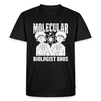 Biology Biologist Brothers Molecular Biologist - Men's Premium Organic T-Shirt - black - Front - Nico (187cm)