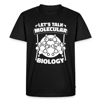 Biology Biologist Molecules Molecular Biologist - Men's Premium Organic T-Shirt - black - Front - Nico (187cm)
