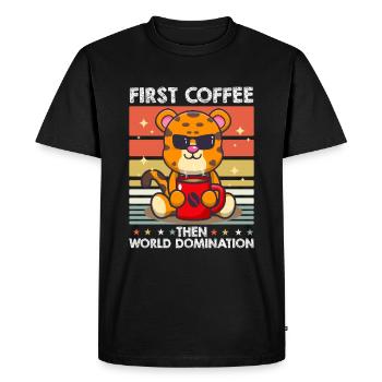 Cheetah Lunettes de soleil Café - T-shirt Premium bio Homme - noir - Devant - Nico (187cm)