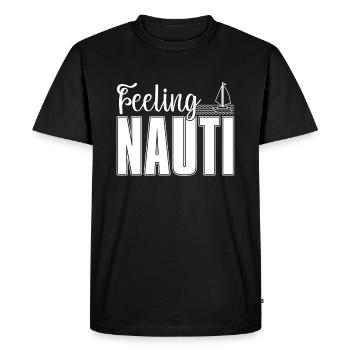 Voilier Nauti Feeling Nauti - T-shirt Premium bio Homme - noir - Devant - Nico (187cm)