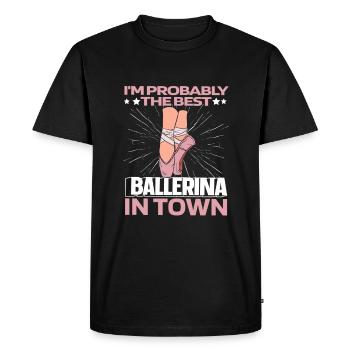 Ballet Balerina Witzig - T-shirt Premium bio Homme - noir - Devant - Nico (187cm)