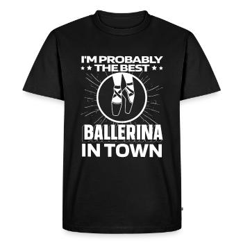 Ballet Balerina Witzig - T-shirt Premium bio Homme - noir - Devant - Nico (187cm)