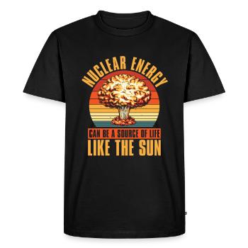 Physics Phyiker Weird Nuclear Physics - Men's Premium Organic T-Shirt - black - Front - Nico (187cm)
