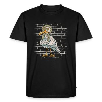 Seagull Sunglasses Foulard - T-shirt Premium bio Homme - noir - Devant - Nico (187cm)