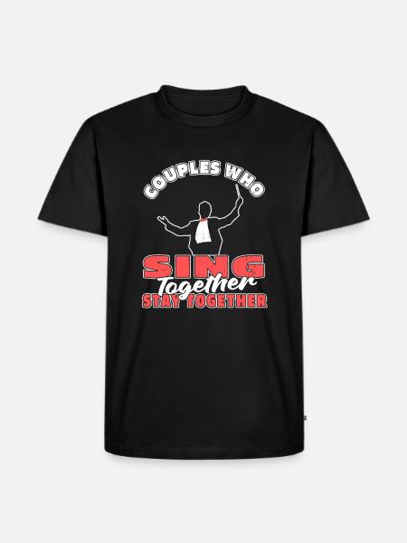 Choirmaster couple - Men's Premium Organic T-Shirt - black