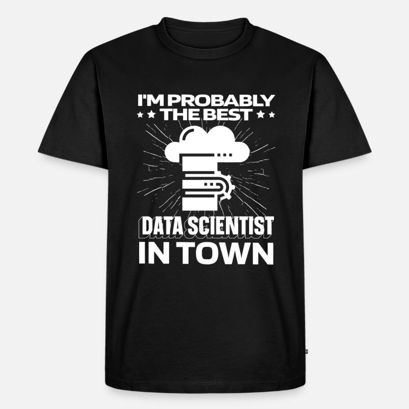 Data Science Data Analyst Server - Men's Premium Organic T-Shirt - black
