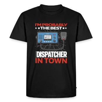 Centre d’opérations du centre de contrôle des appels d’urgence Lustig - T-shirt Premium bio Homme - noir - Devant - Nico (187cm)