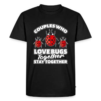 Entomology Entomologist Insect Couple - Men's Premium Organic T-Shirt - black - Front - Nico (187cm)